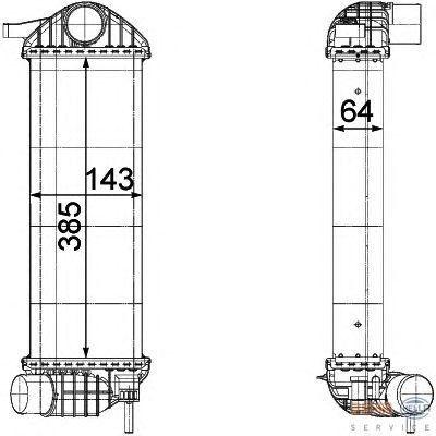 Интеркулер HELLA 8ML 376 755-551