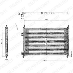 Радиатор кондиционера DELPHI TSP0225209