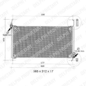 Радиатор кондиционера DELPHI TSP0225264