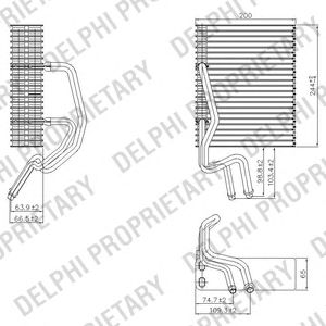 Випарник кондиціонера DELPHI TSP0525177