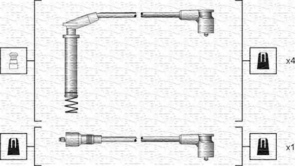 Комплект високовольтних проводів MAGNETI MARELLI 941318111154