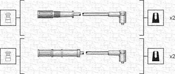 Комплект высоковольтных проводов MAGNETI MARELLI 941318111161
