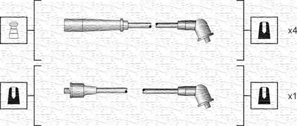Комплект высоковольтных проводов MAGNETI MARELLI 941318111185