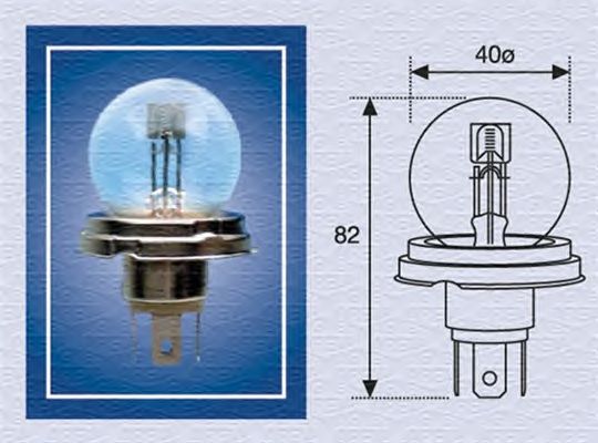 Лампа накаливания MAGNETI MARELLI 008952100000 (фара дальнего света, основная фара)