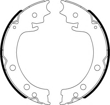 Тормозные колодки ручника HELLA 8DA 355 050-971