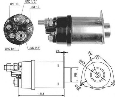 Втягивающее реле MAGNETI MARELLI 940113050039