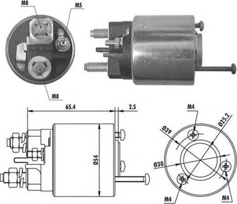 Втягивающее реле MAGNETI MARELLI 940113050066