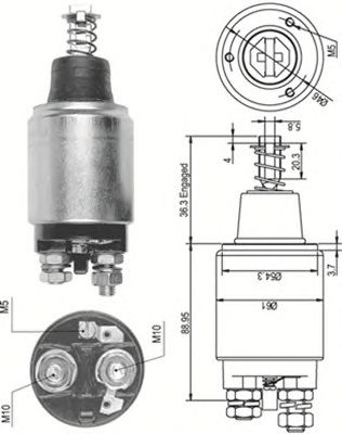 Втягивающее реле MAGNETI MARELLI 940113050111