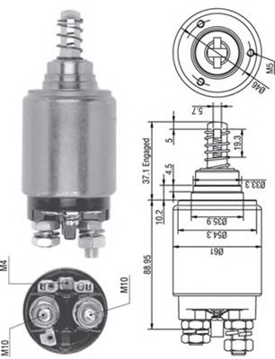 Втягивающее реле MAGNETI MARELLI 940113050262