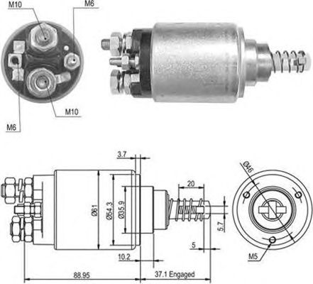 Втягивающее реле MAGNETI MARELLI 940113050389