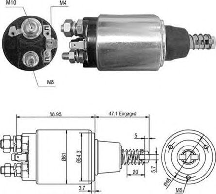Втягивающее реле MAGNETI MARELLI 940113050390