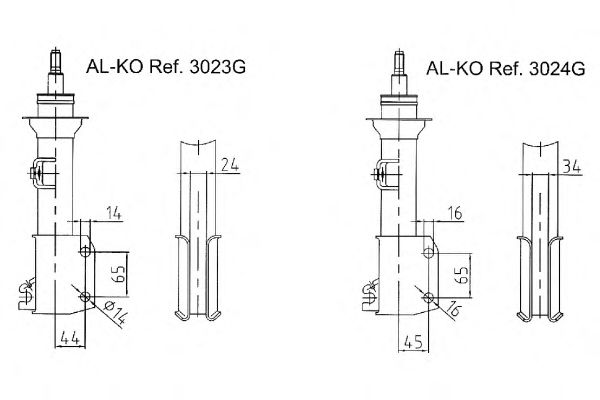 Амортизатор AL-KO 3023G