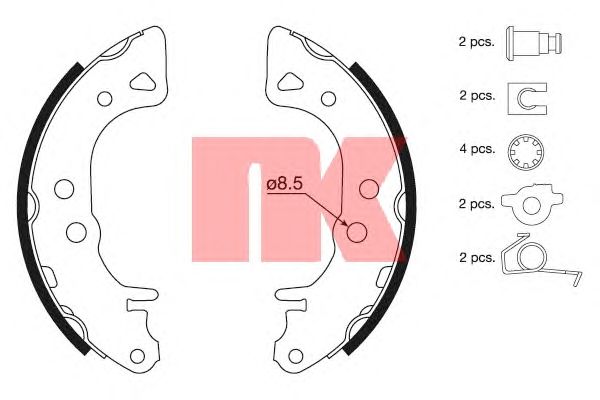 Тормозные колодки NK 2799488