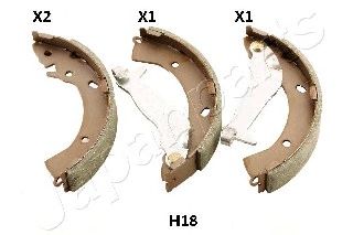 Тормозные колодки JAPANPARTS GF-H18AF