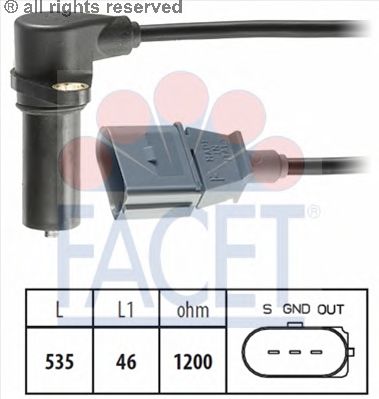 Датчик импульсов, маховик FACET 9.0391