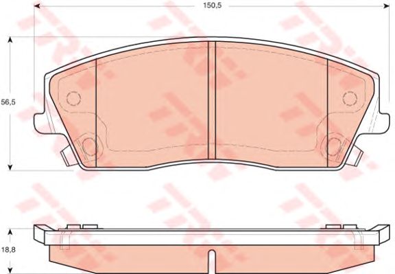 Тормозные колодки TRW GDB4140