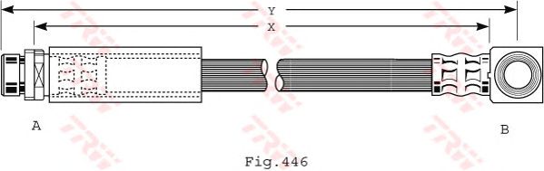 Гальмівний шланг TRW PHD475