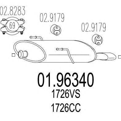 Глушитель MTS 01.96340