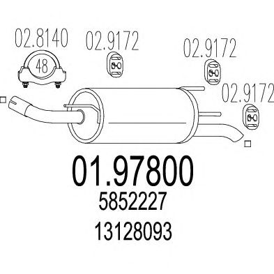 Глушник MTS 01.97800
