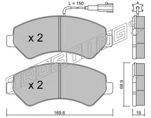 Тормозные колодки TRUSTING 725.1
