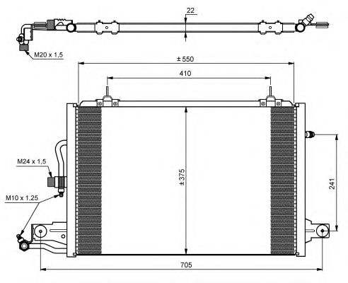 Радиатор кондиционера NRF 35031