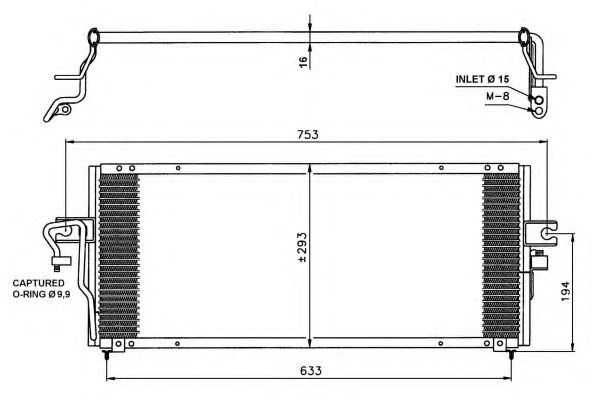 Радіатор кондиціонера NRF 35231