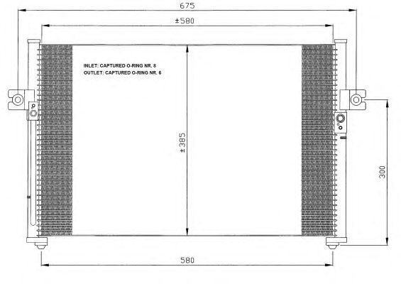 Радиатор кондиционера NRF 35389