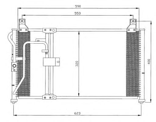 Радіатор кондиціонера NRF 35398
