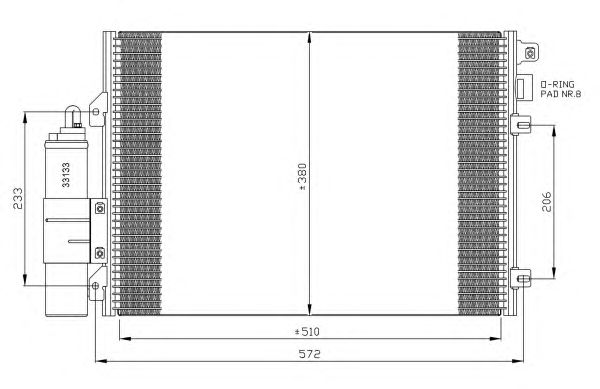 Радиатор кондиционера NRF 35430