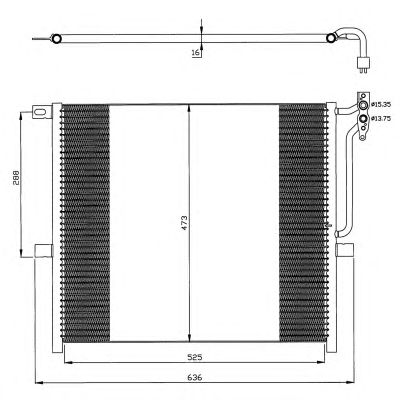 Радиатор кондиционера NRF 35468
