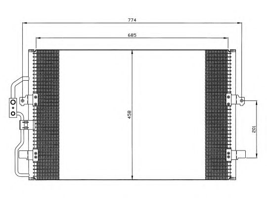 Радиатор кондиционера NRF 35802