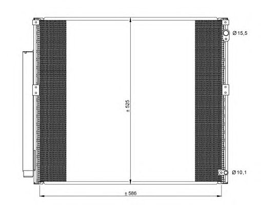 Радіатор кондиціонера NRF 35858
