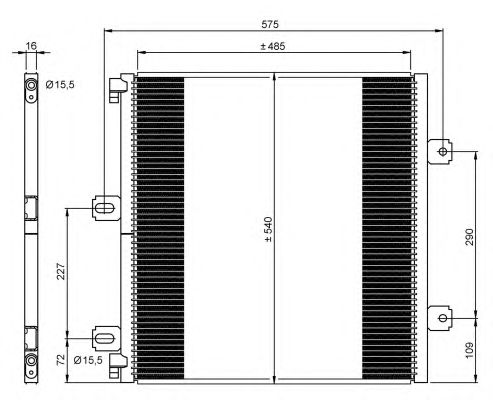 Радиатор кондиционера NRF 35901
