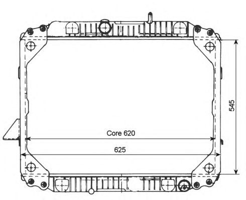 Радіатор, охолодження двигуна NRF 503475