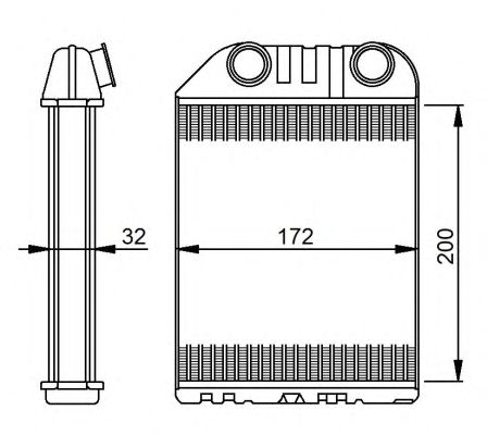 Радиатор отопителя NRF 54287