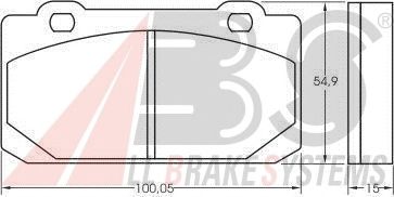Гальмівні колодки A.B.S. 36006