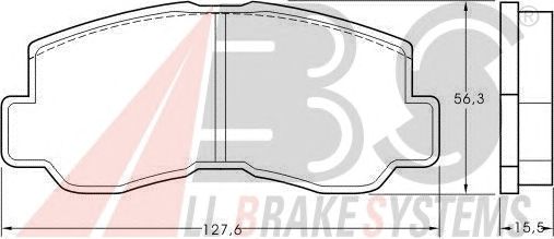 Тормозные колодки A.B.S. 36151