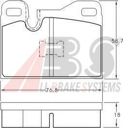 Тормозные колодки A.B.S. 36398