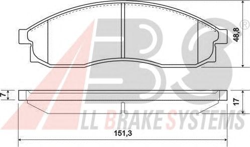 Тормозные колодки A.B.S. 36862