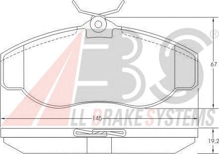 Тормозные колодки A.B.S. 36941