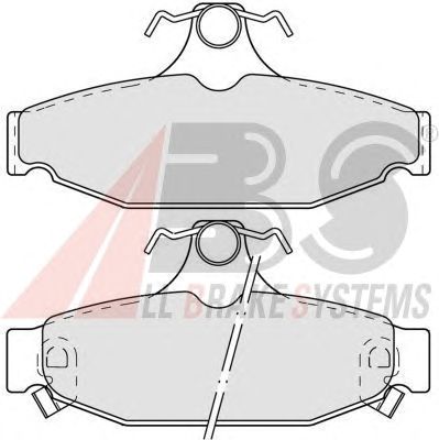 Тормозные колодки A.B.S. 38413
