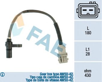Датчик частоты вращения (АКПП) FAE 79125