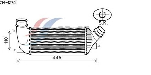 Интеркулер AVA QUALITY COOLING CNA4270