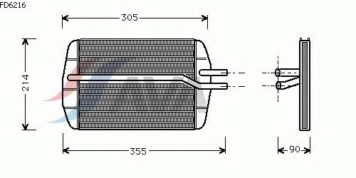 Радиатор отопителя AVA QUALITY COOLING FD6216