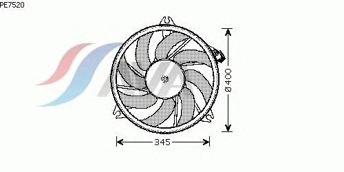 Вентилятор охлаждения AVA QUALITY COOLING PE7520