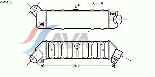 Интеркулер AVA QUALITY COOLING VW4162
