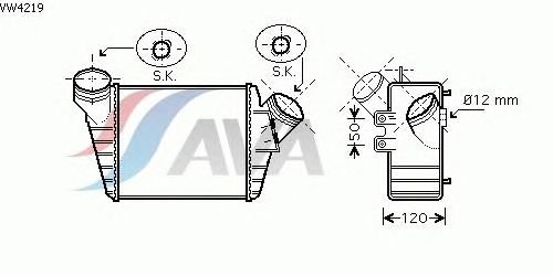 Интеркулер AVA QUALITY COOLING VW4219