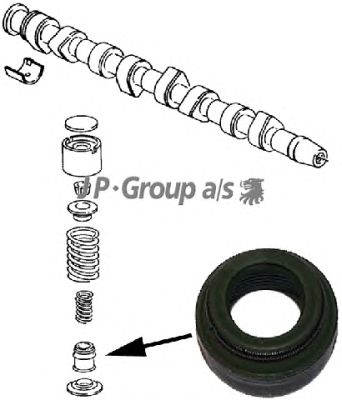 Сальник клапана, маслосъемный  колпачок JP GROUP 1111352700