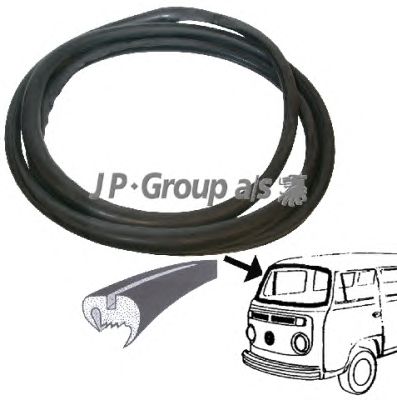 Уплотнитель ветрового стекла JP GROUP 8185902106