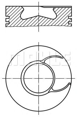 Поршень MAHLE ORIGINAL 213 67 00